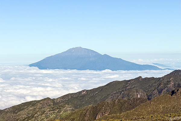 Far-off view of Kilimanjaro
