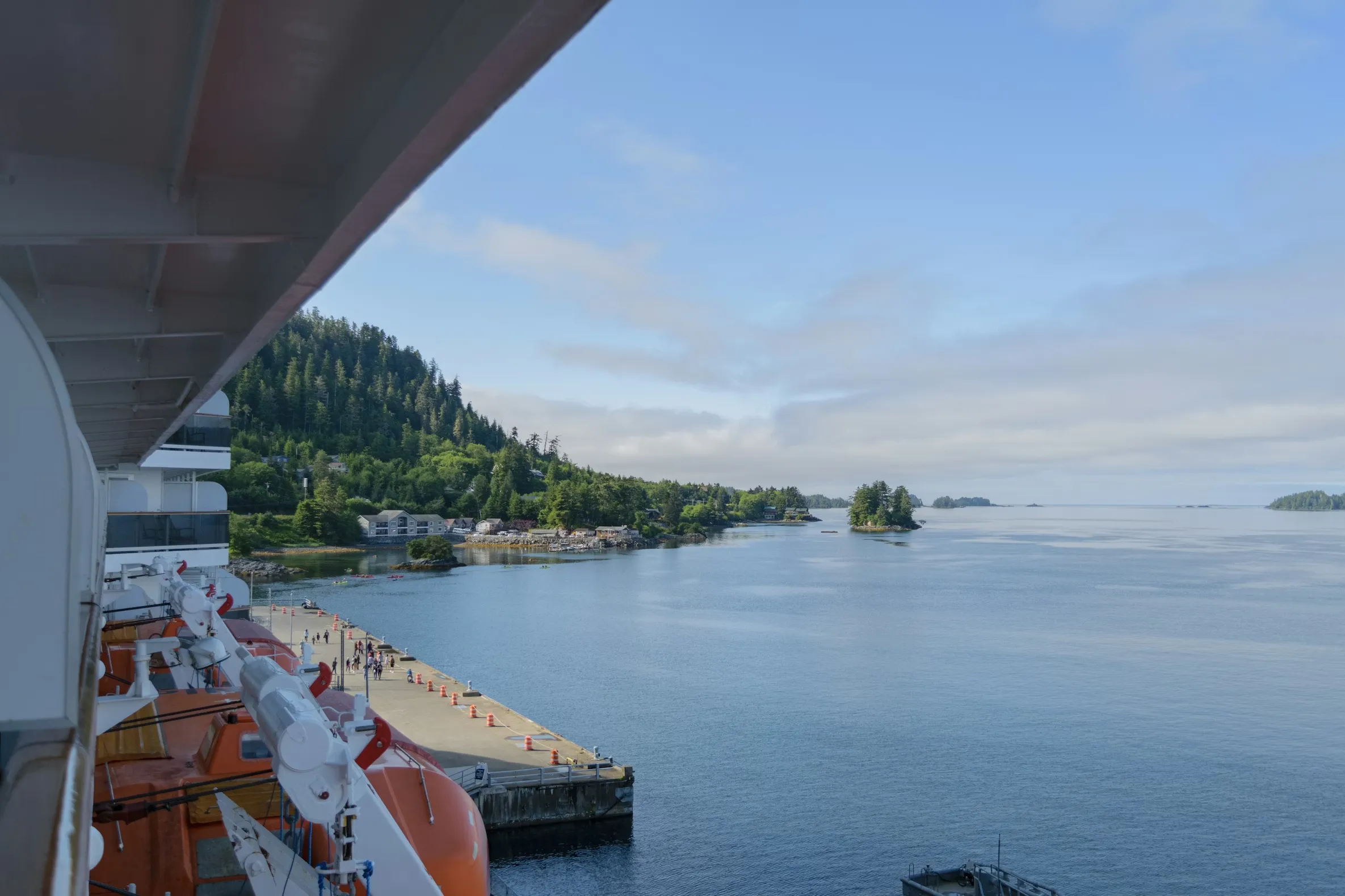View of Sitka, Alaska from a cruise ship