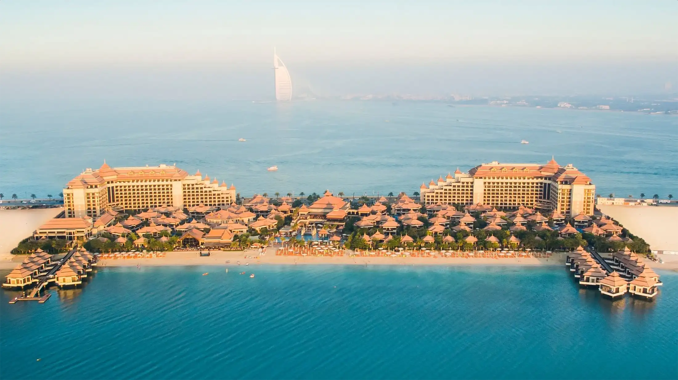 Aerial view of Anantara The Palm Dubai