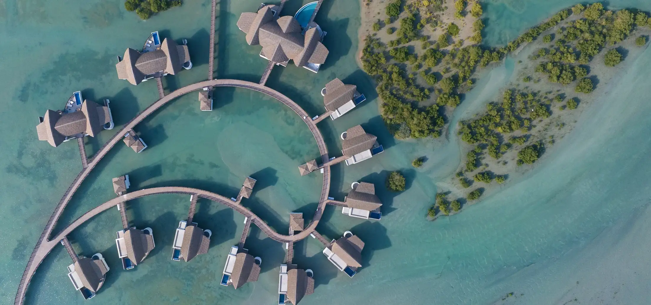 Aerial view of Anantara Mina Ras Al Khaimah Resort