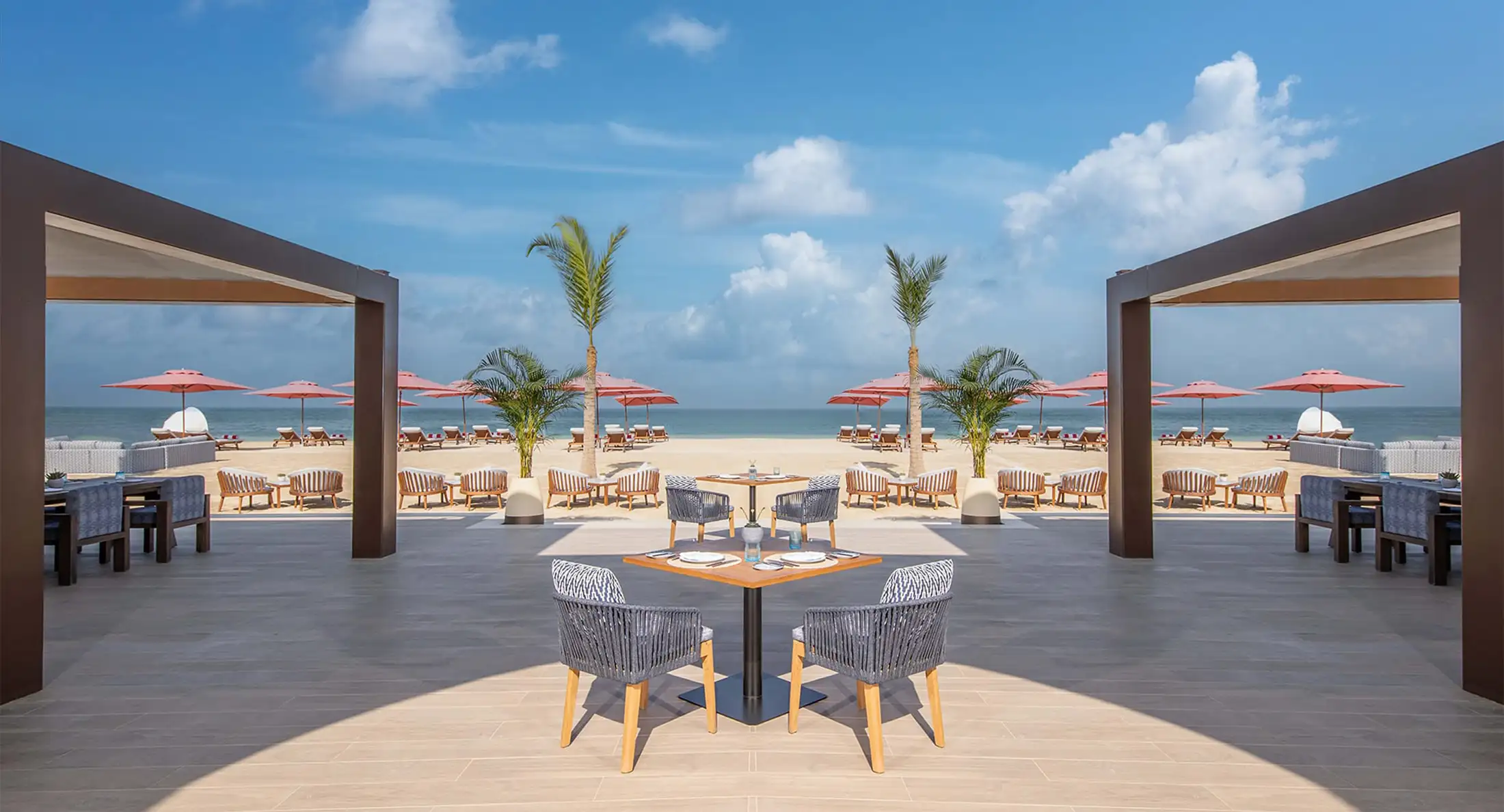 Beach club at Anantara Mina Ras Al Khaimah Resort