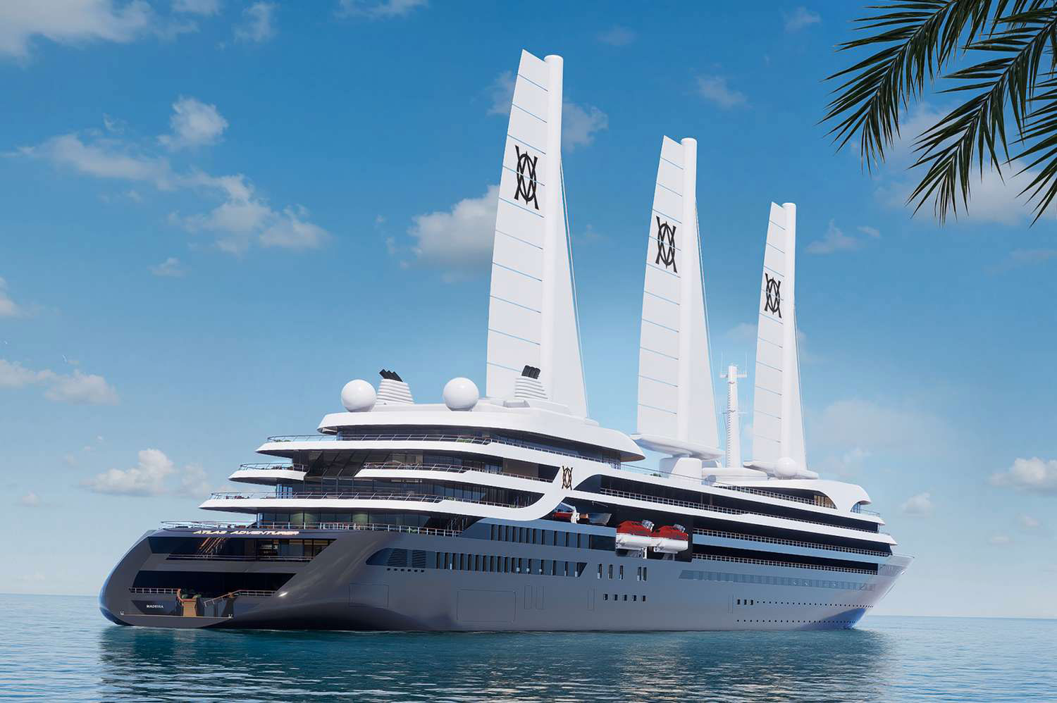 Aft view of the newly-announced Atlas Adventurer cruise ship