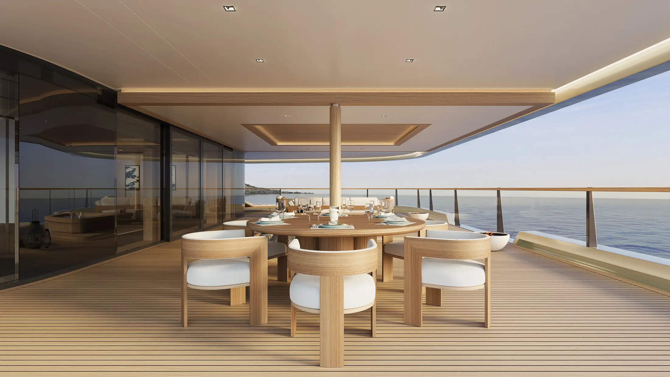 Aman's Amangati yacht suite deck