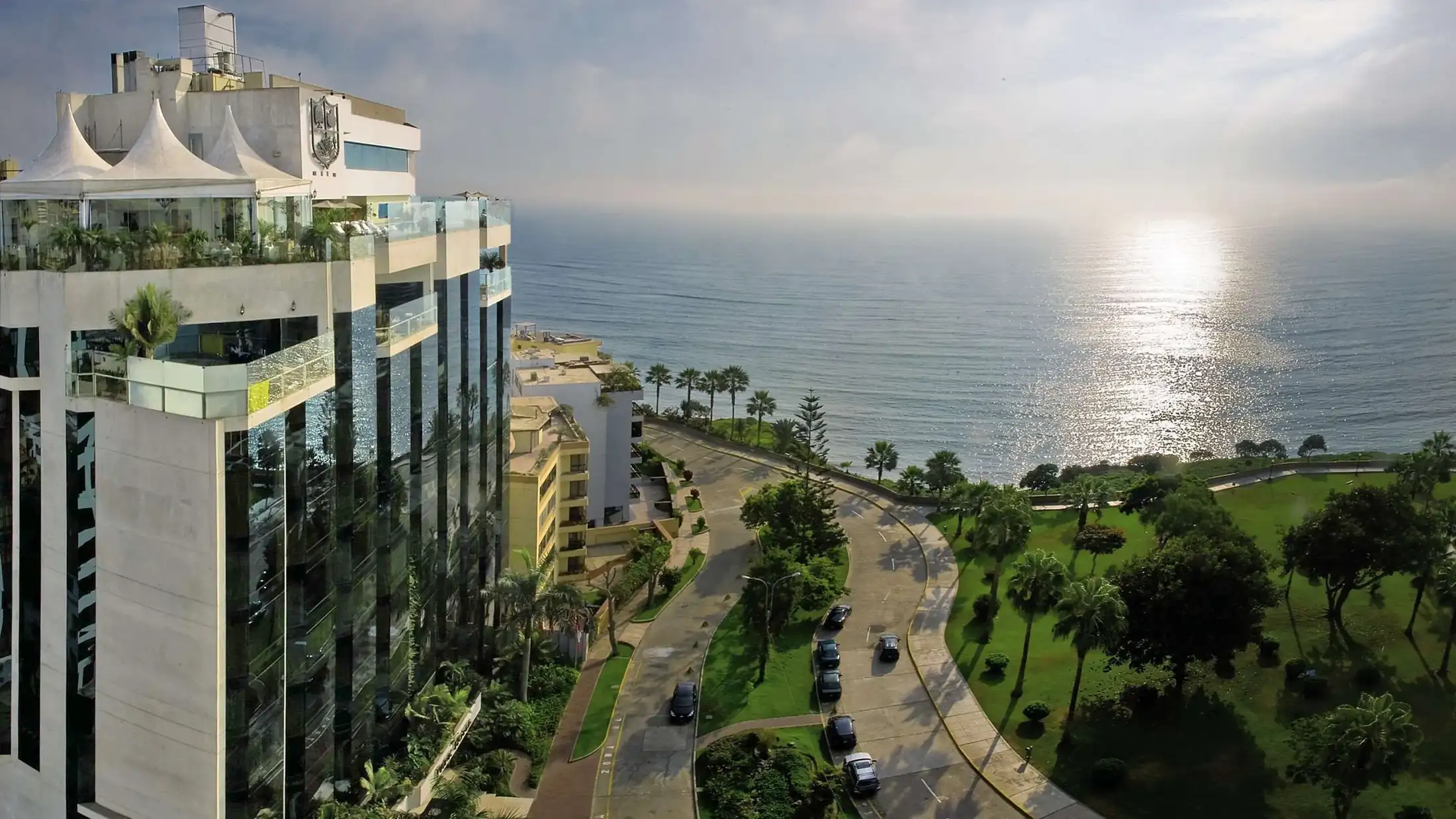 Aerial view of the Belmond Miraflores Park hotel