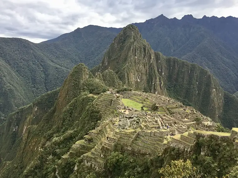 Machu Picchu citadel morning mist