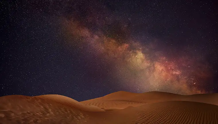 starry sky UAE desert night