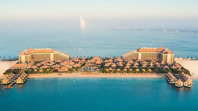 Anantara The Palm Dubai aerial
