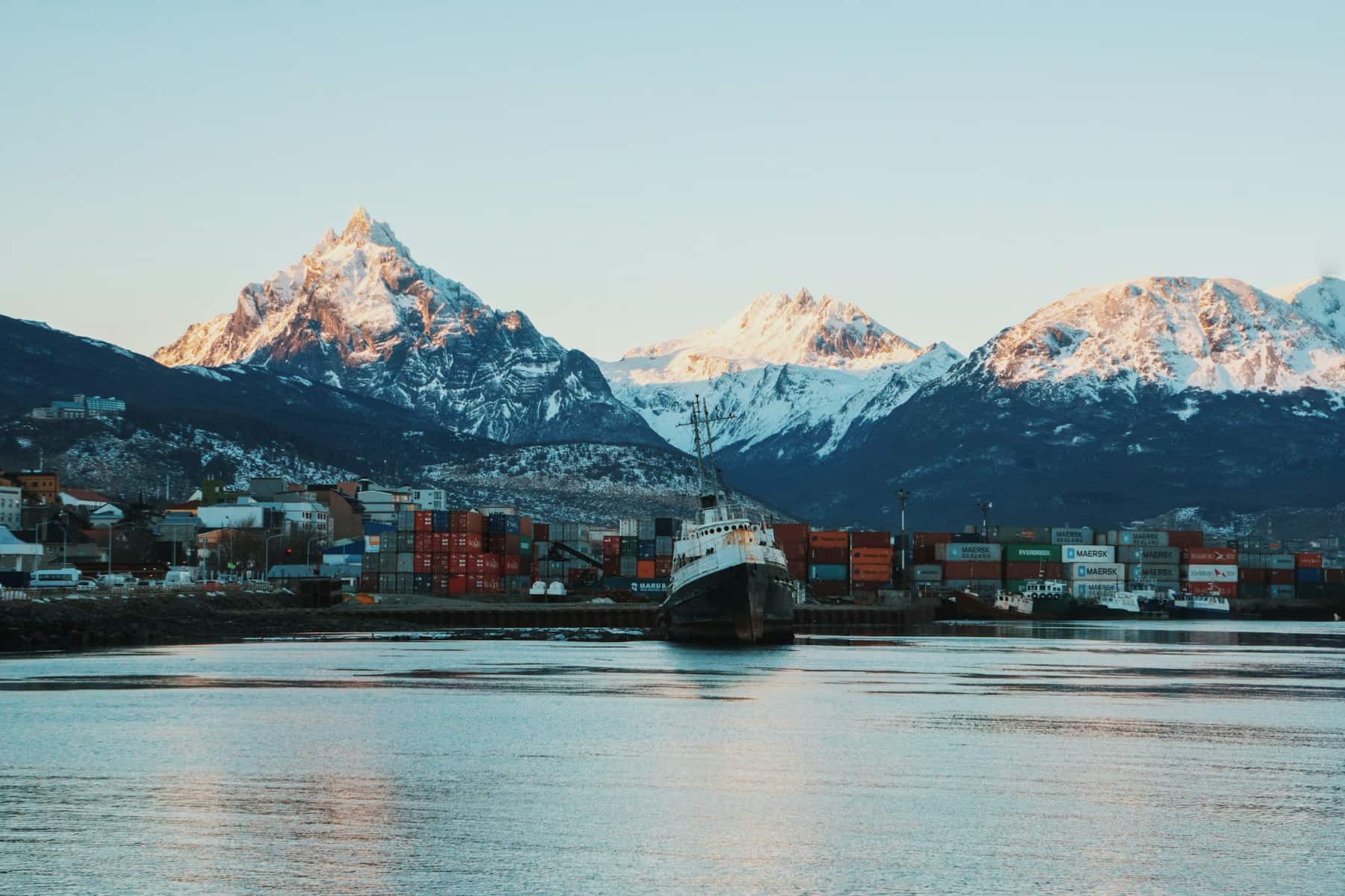 A marina in Ushuaia, Argentina