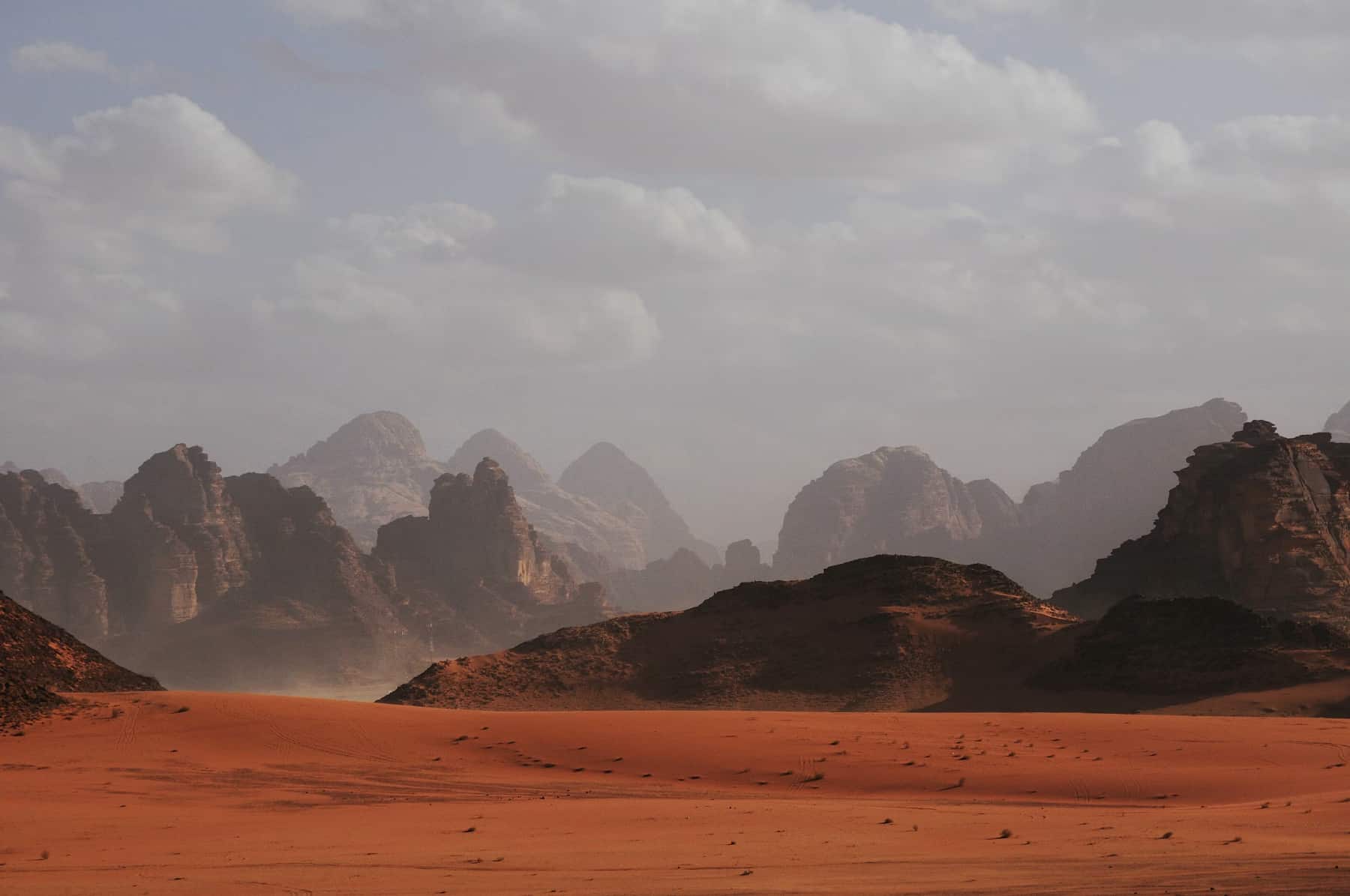 The red sands of Wadi Rum, Jordan