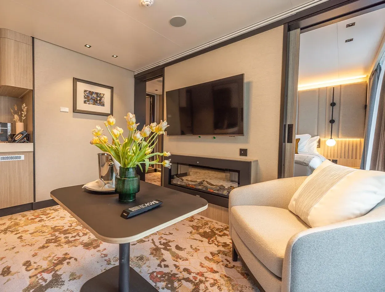 Swan Hellenic expedition ship suite interior