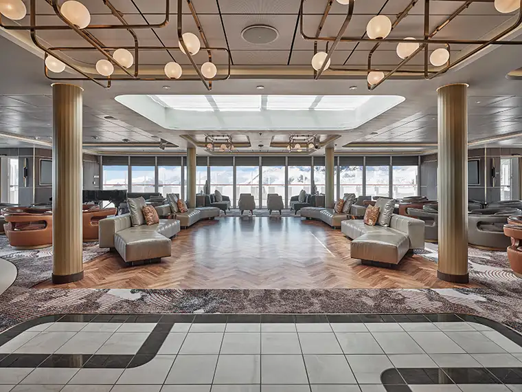 Silver Endeavour forward observation lounge interior