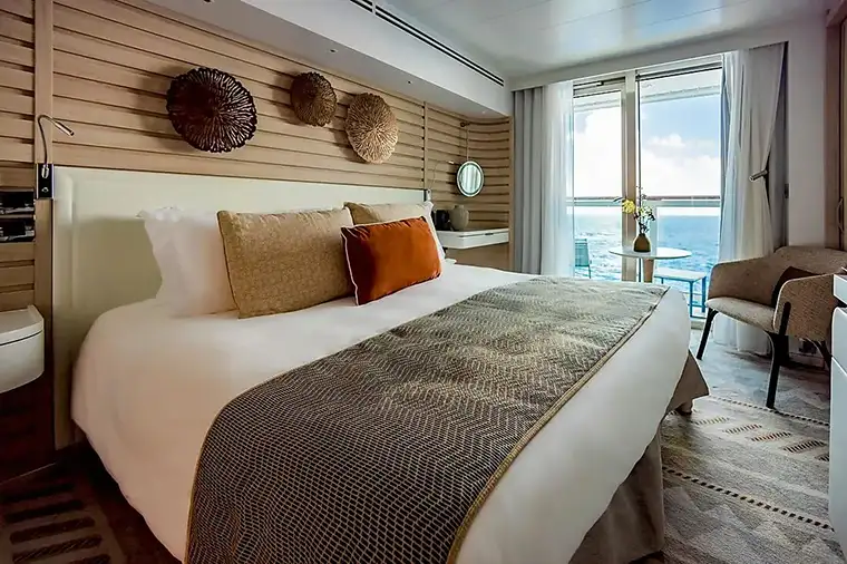 Ponant Explorer-class ship Upper Deck Balcony Stateroom interior