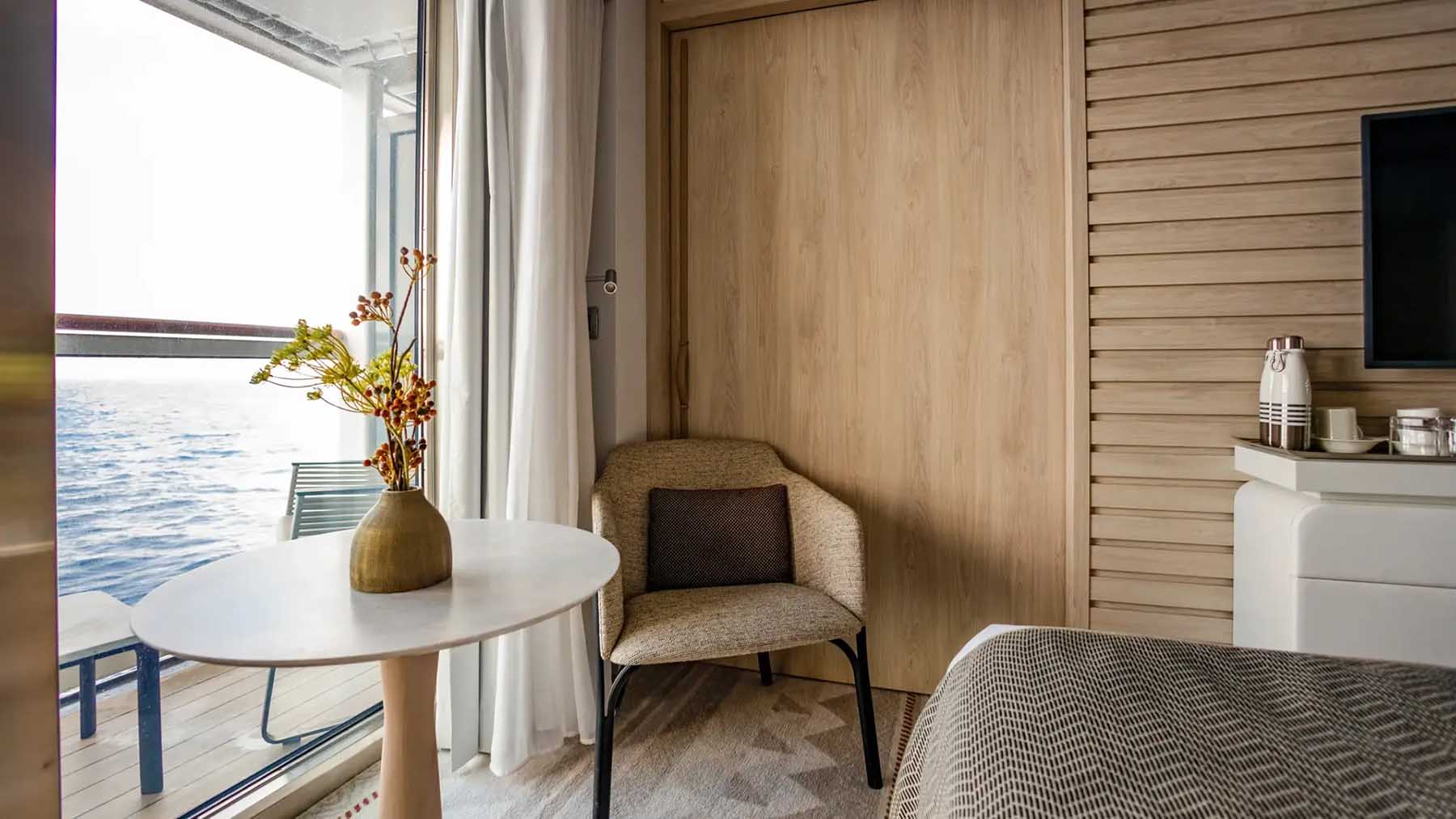 Ponant Explorer-class ship cabin interior