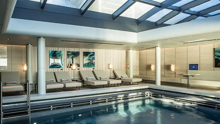 Le Commandant Charcot heated indoor pool and aquatic space