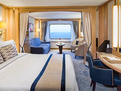 Ocean View Suite on Windstar Star Breeze with large picture window