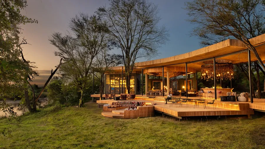 Wooden deck of an &Beyond lodge in Tanzania