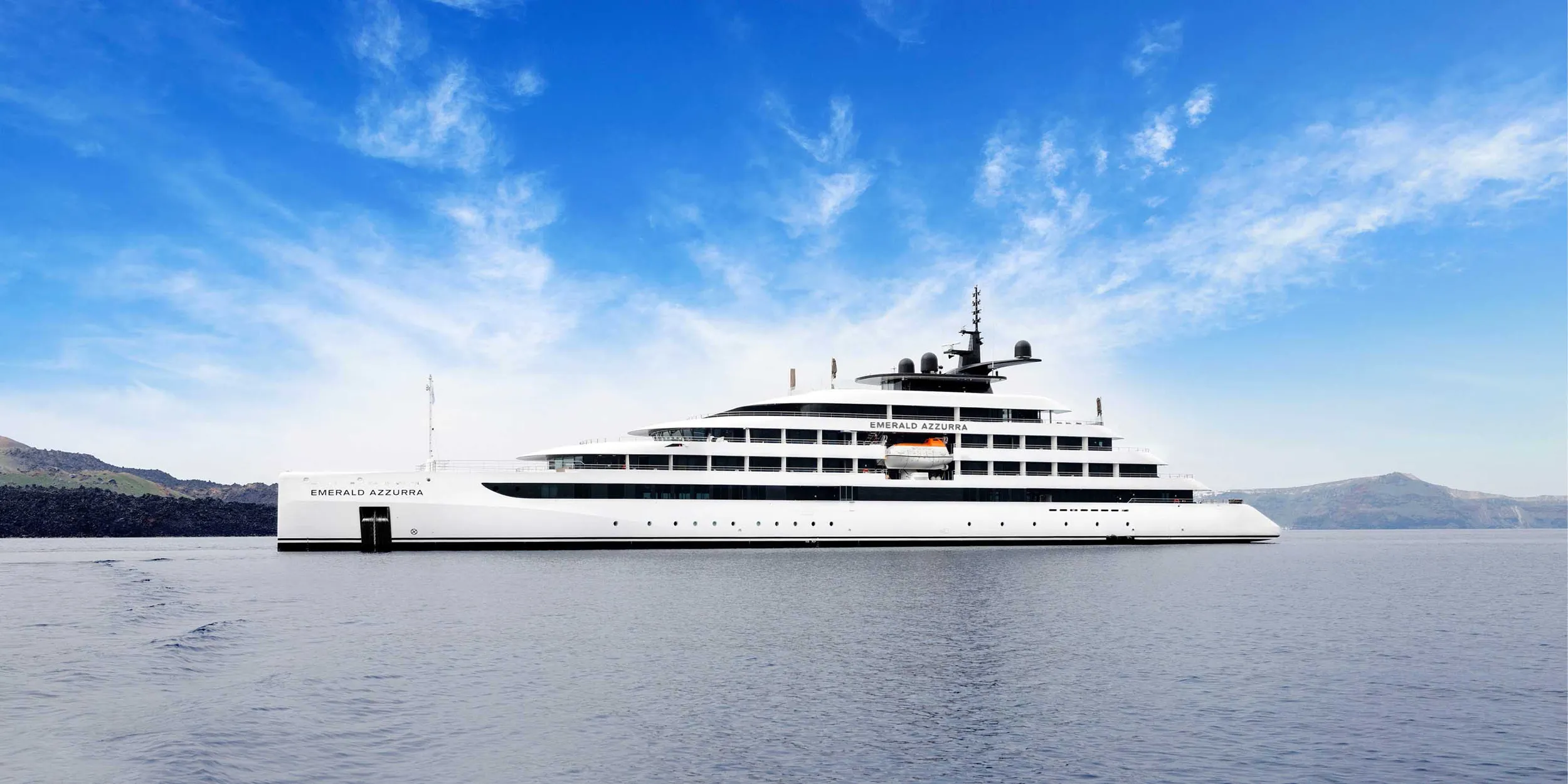 An Emerald yacht at anchor