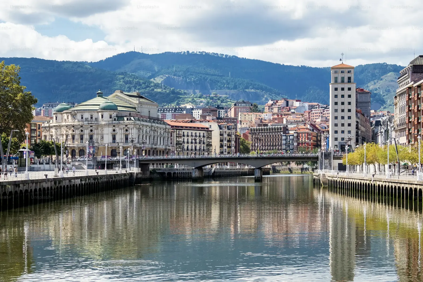 River in Bilbao, Spain