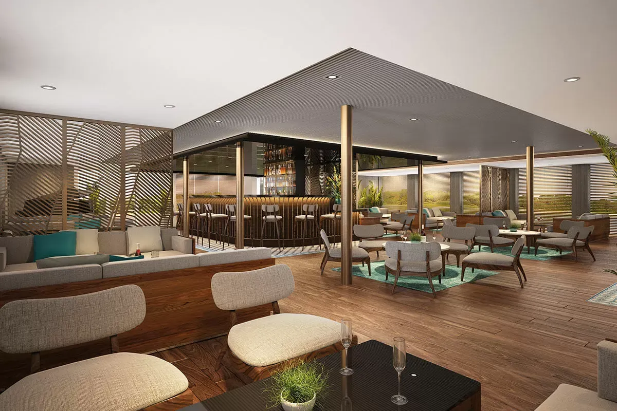 Emerald Harmony river cruise ship Horizon lounge