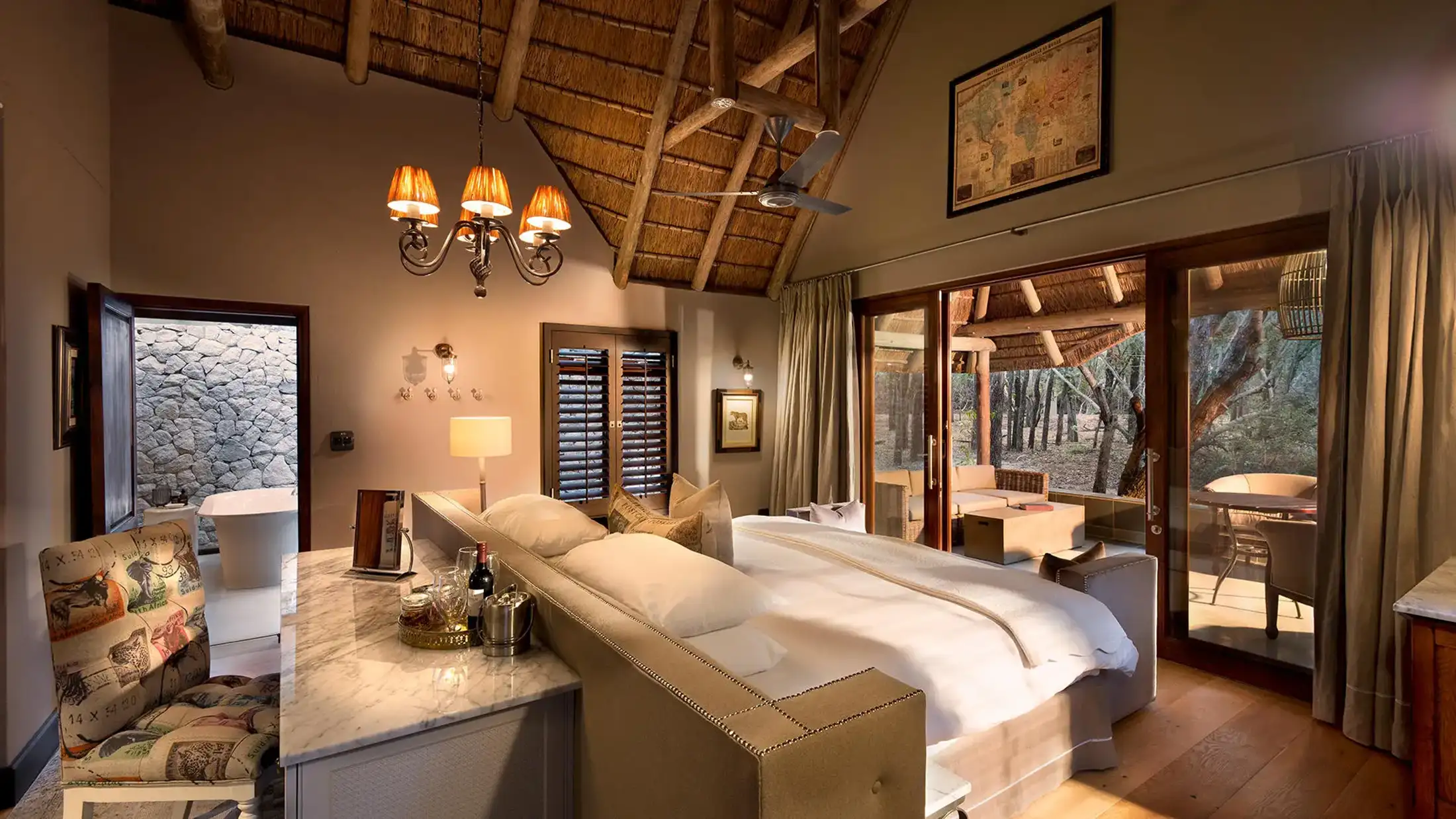 An &Beyond lodge suite