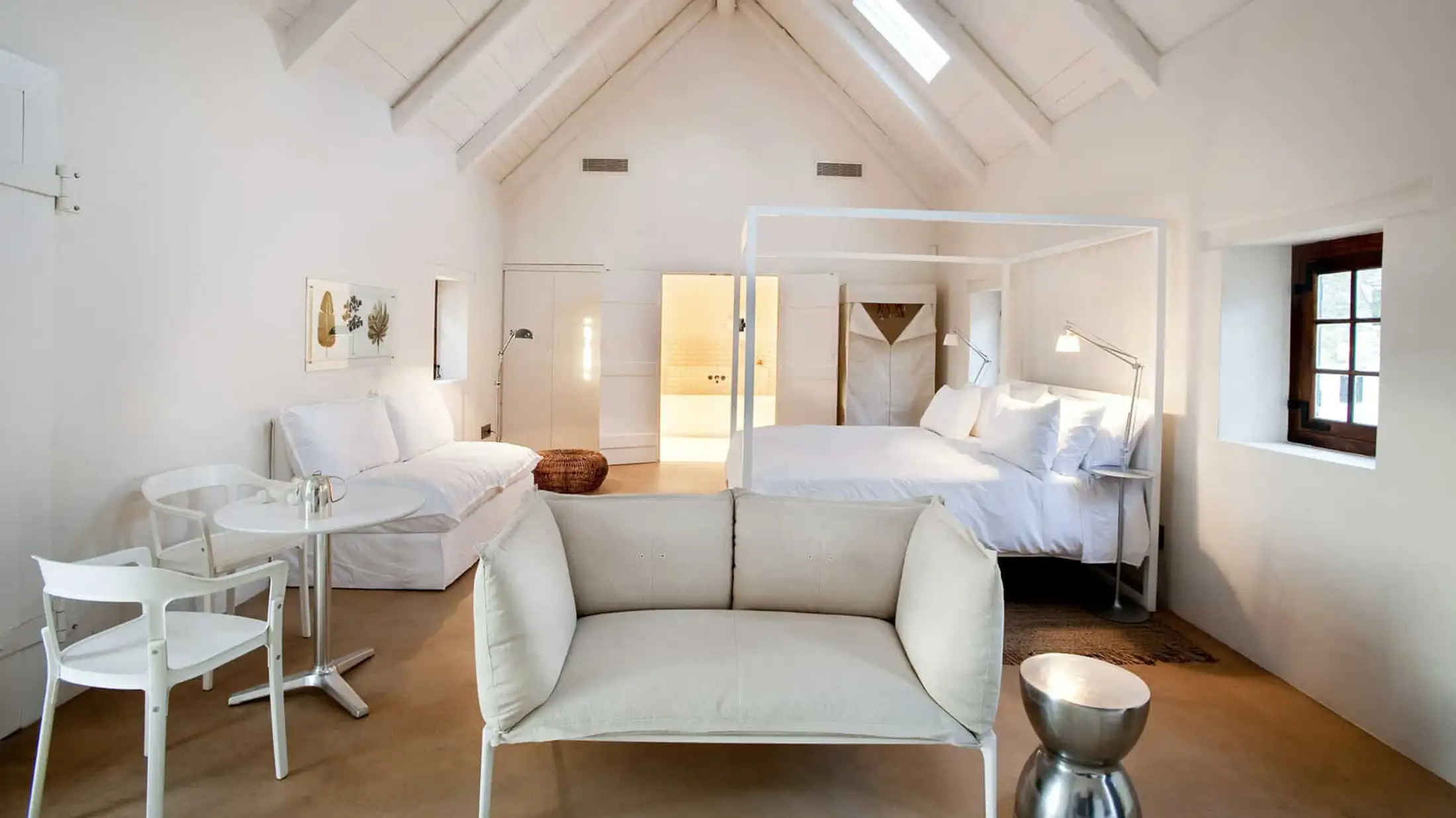 A room interior at Aerial mountain view of Babylonstoren in South Africa