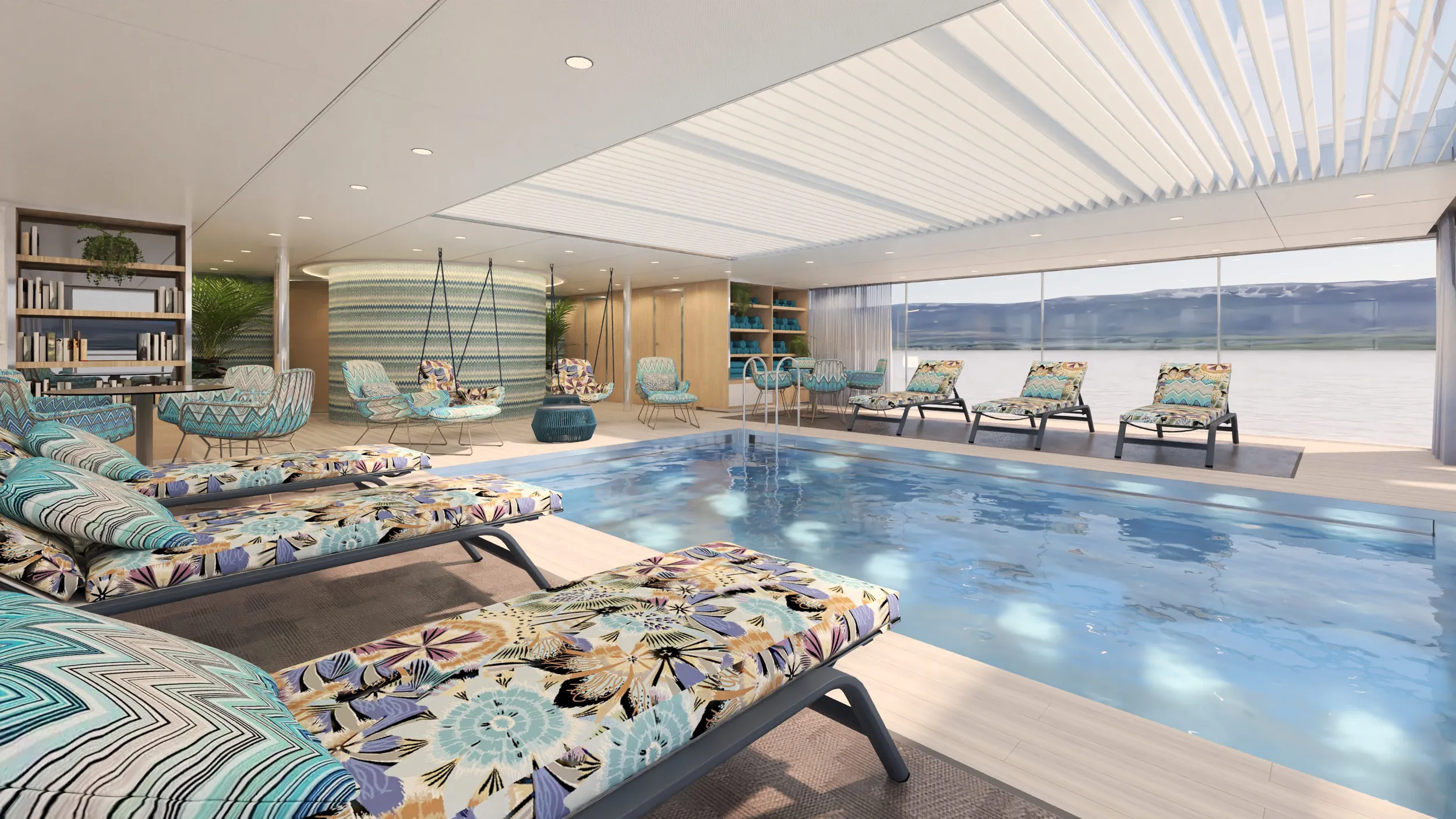 The Emerald Astra European river cruise ship pool