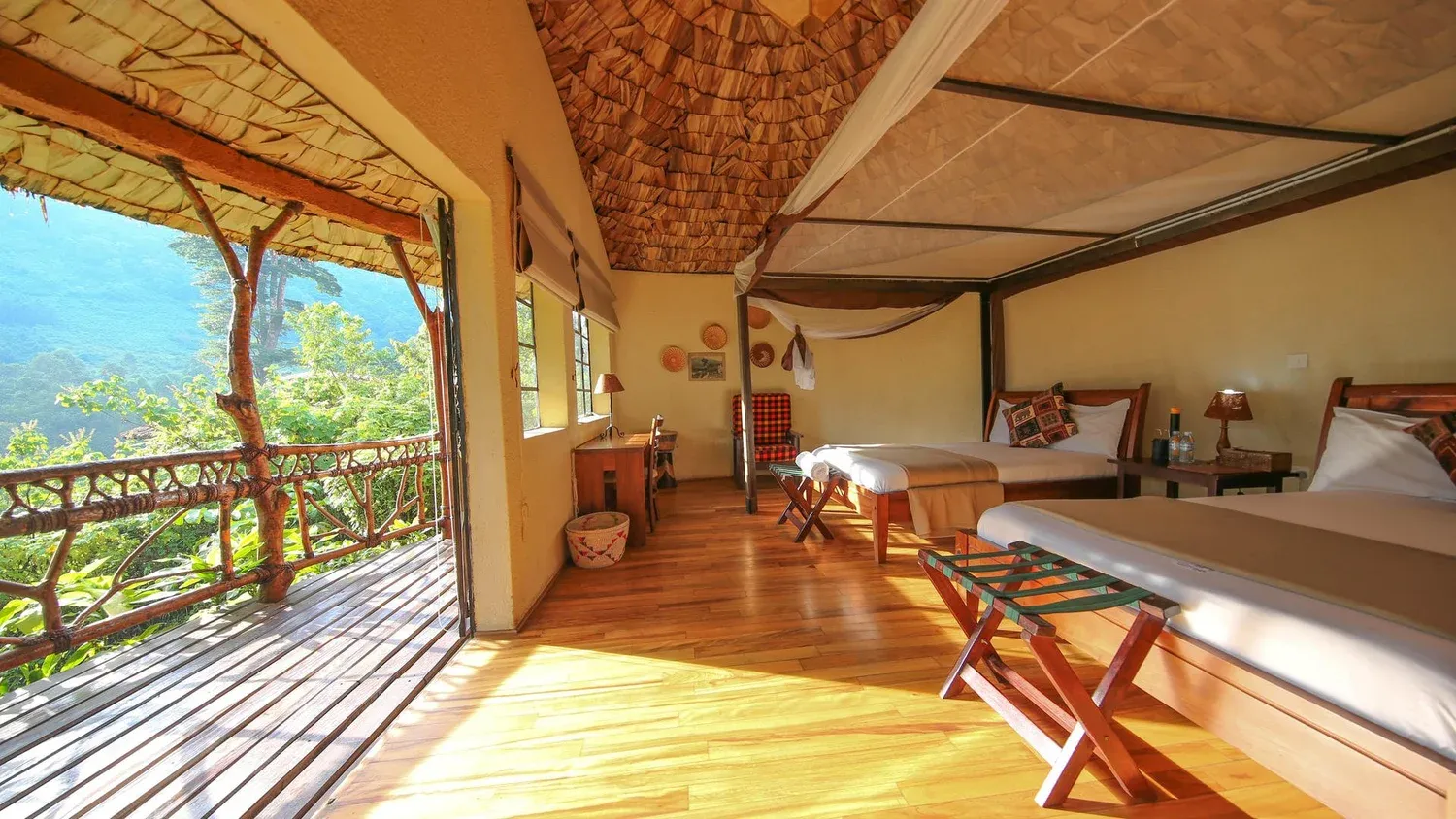A mountain view safari room view