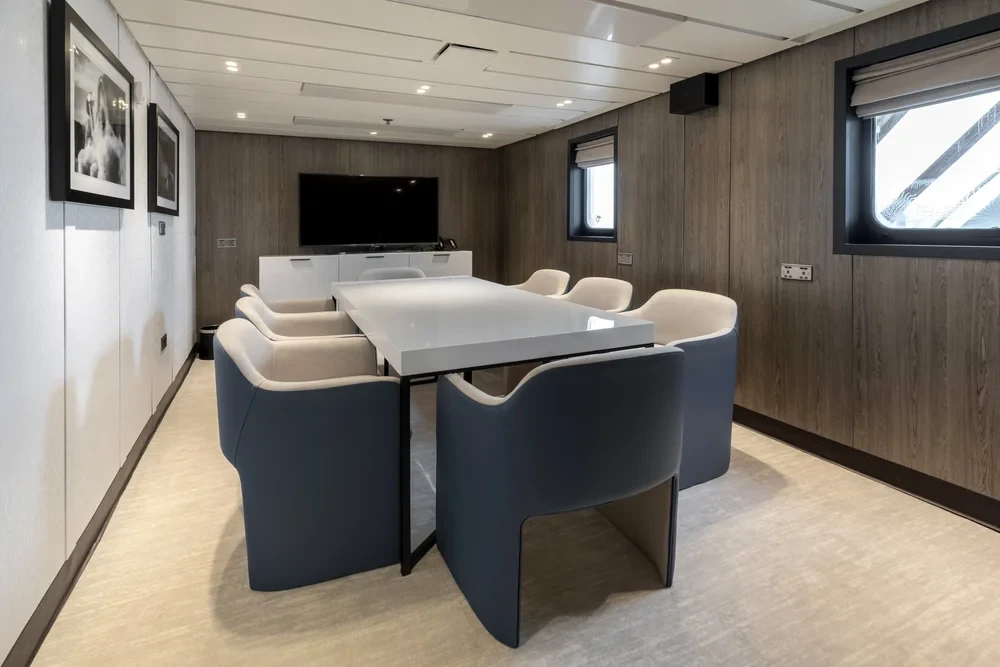 Lecture room aboard RMS St. Helena