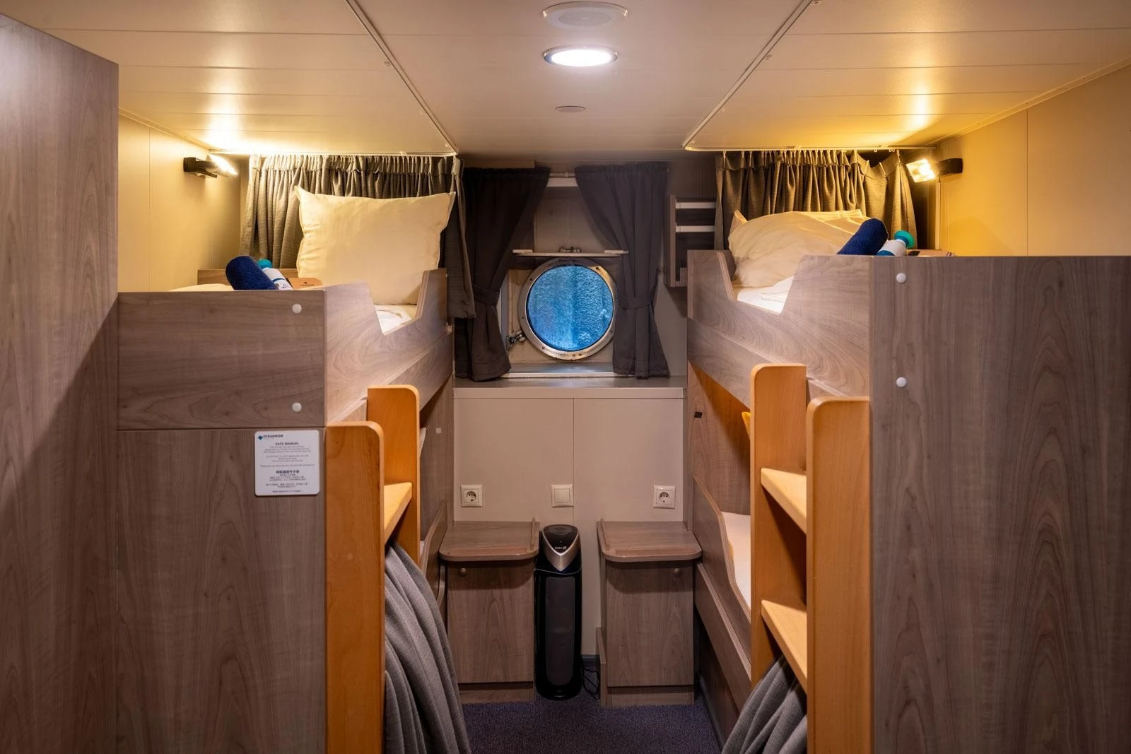 Porthole cabin aboard MV Ortelius and MV Plancius