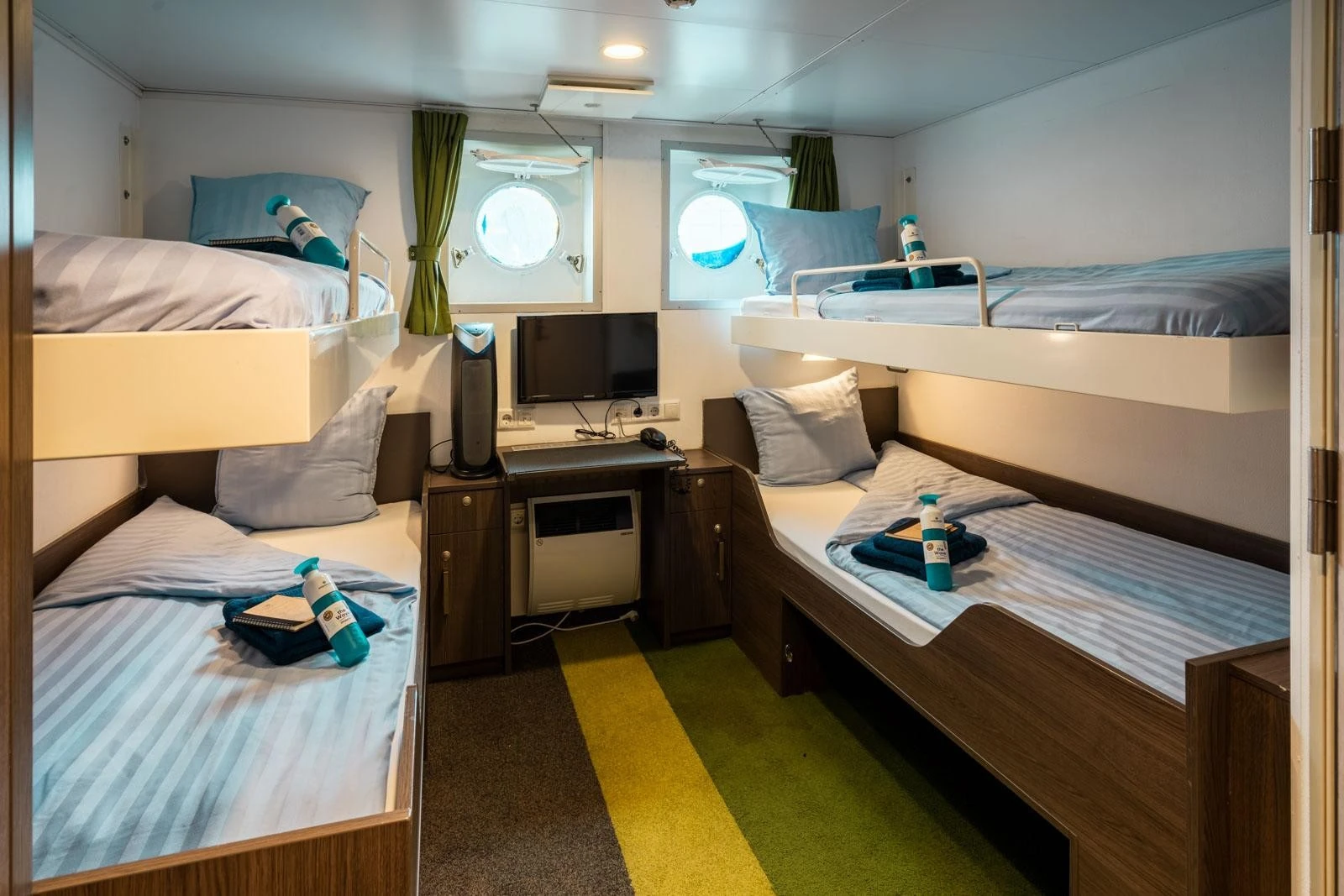 Quadruple Porthole cabin aboard MV Ortelius and MV Plancius