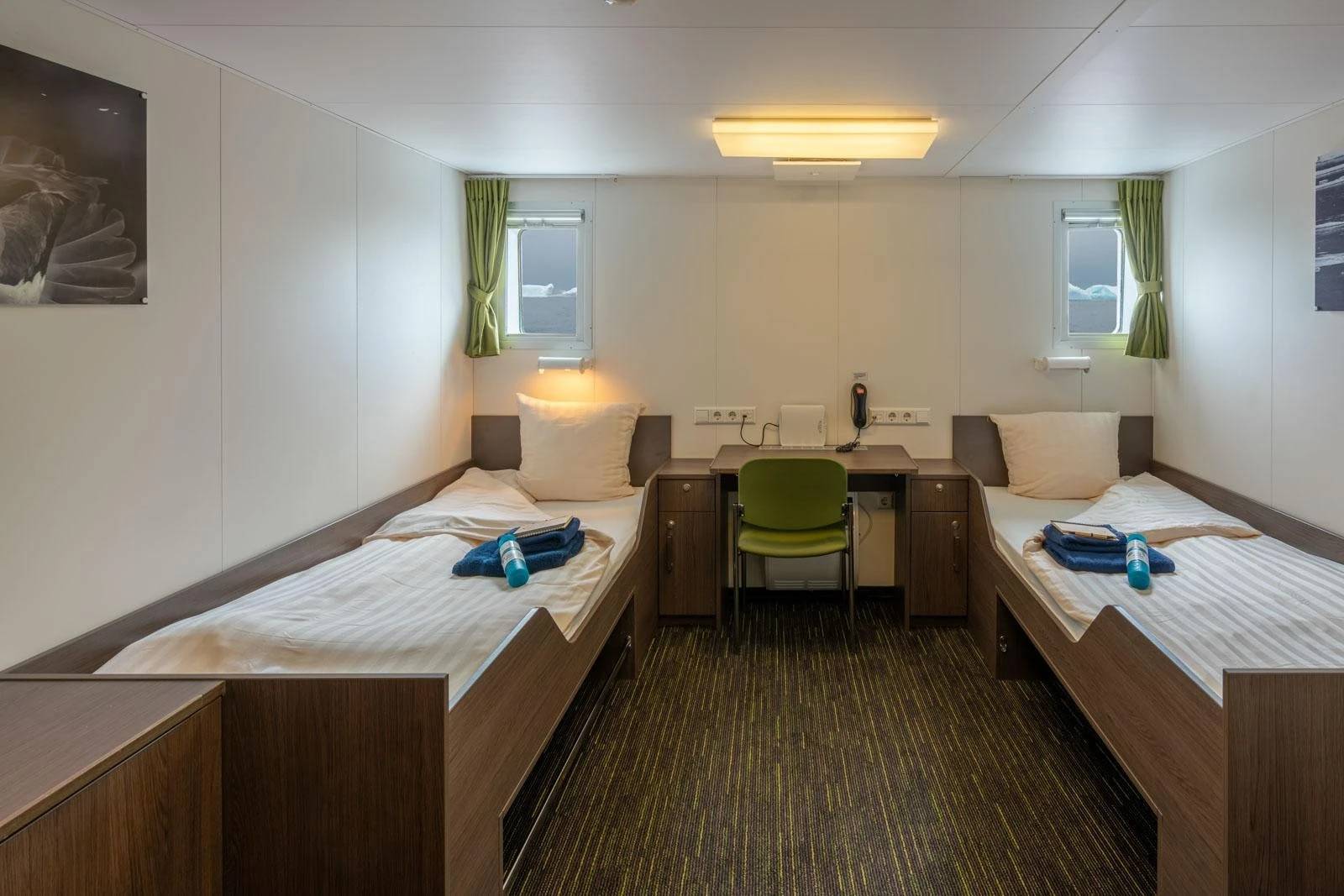 Twin Window cabin aboard MV Ortelius and MV Plancius