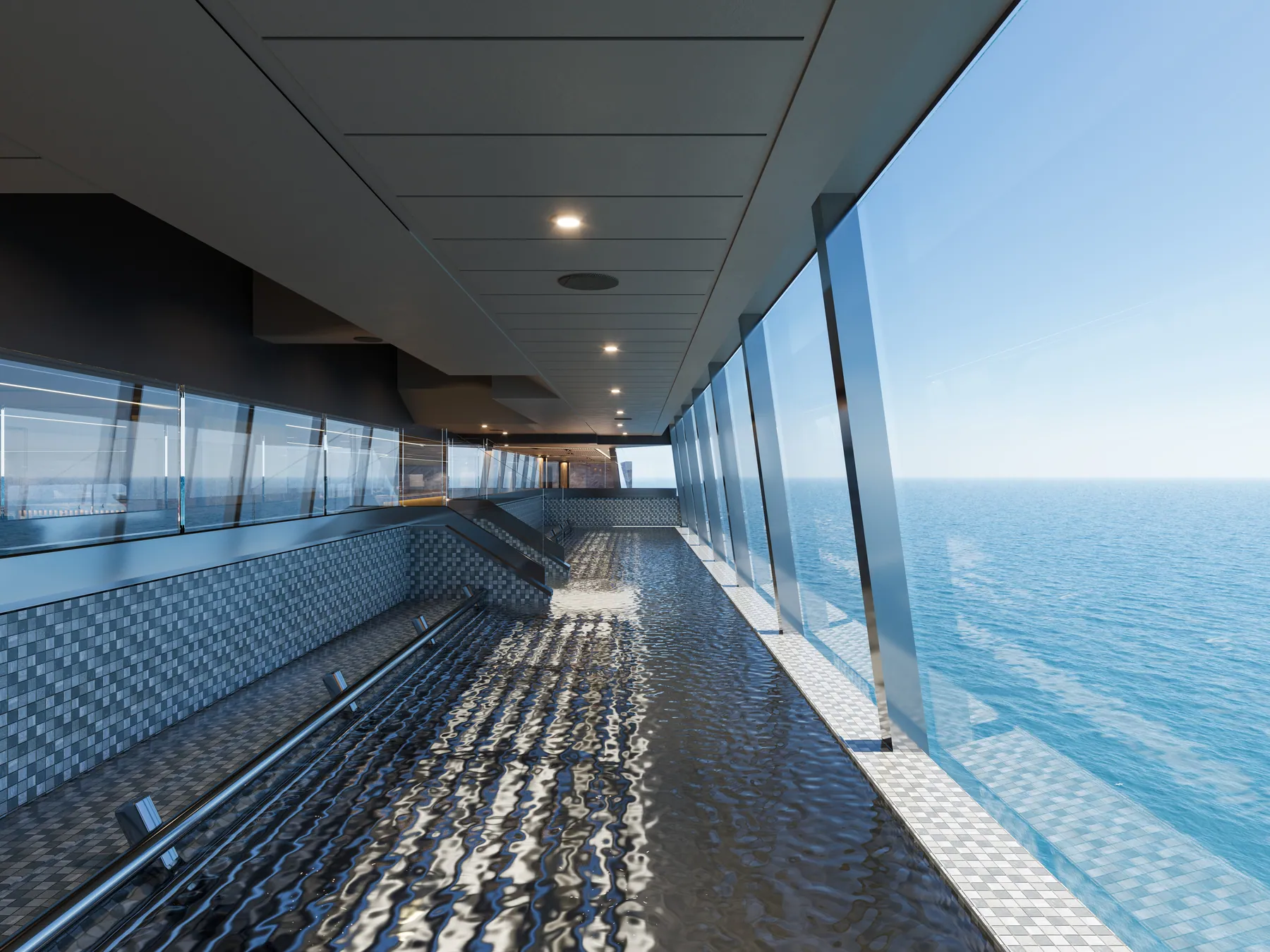 A heated whirlpool aboard Explora III