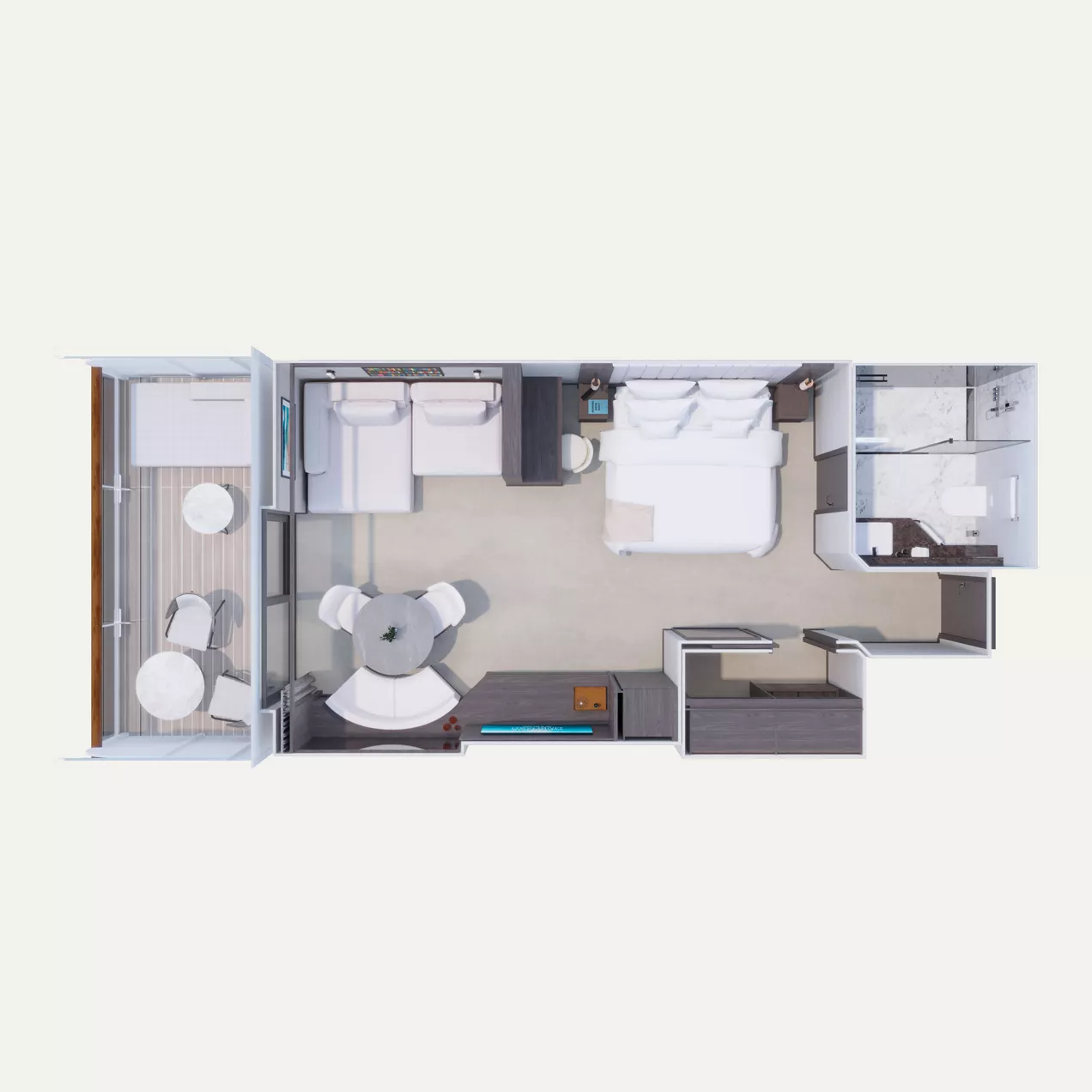 Floorplan of a Penthouse aboard Explora III