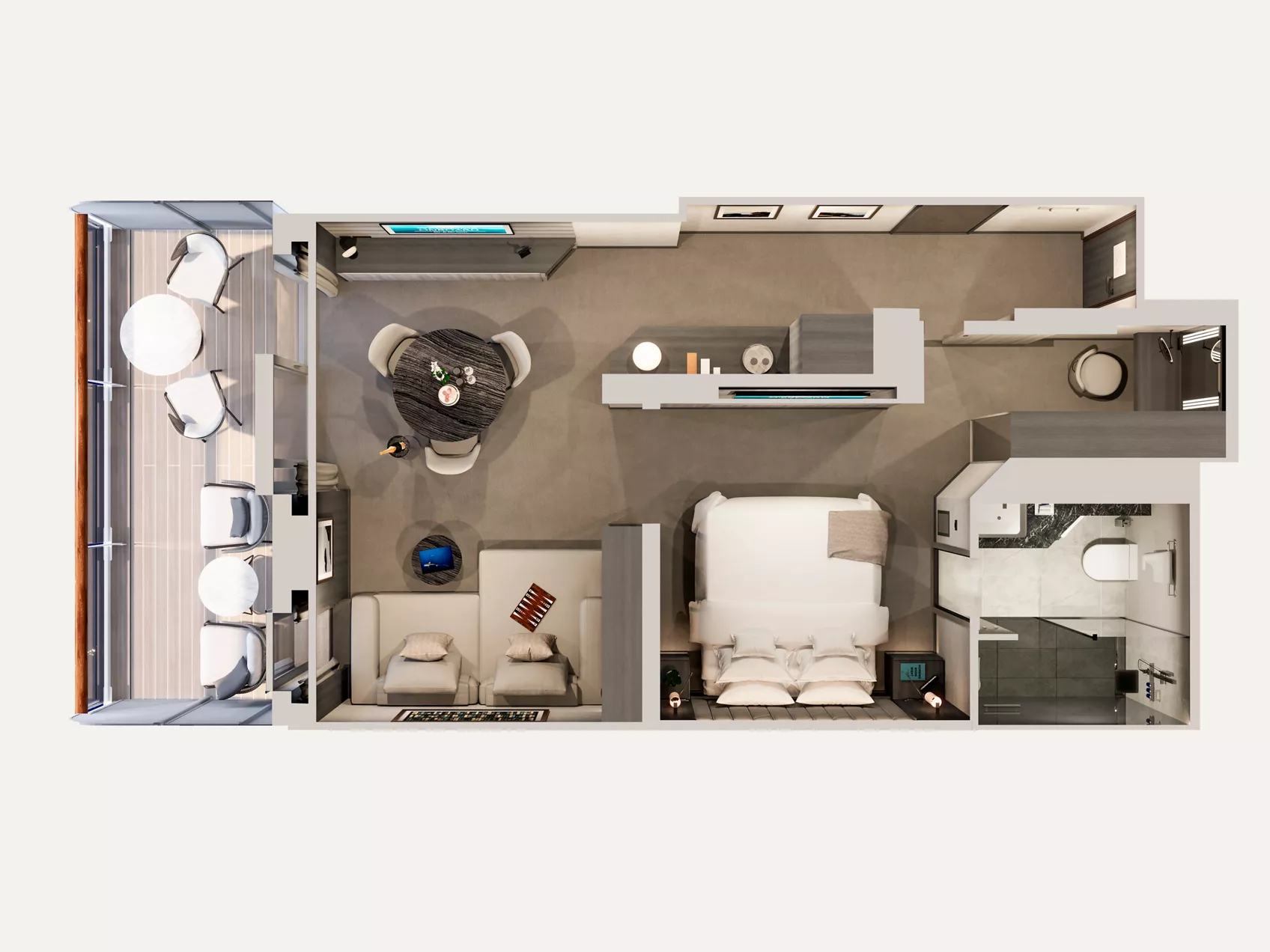 Floorplan of a Premier Penthouse aboard Explora III