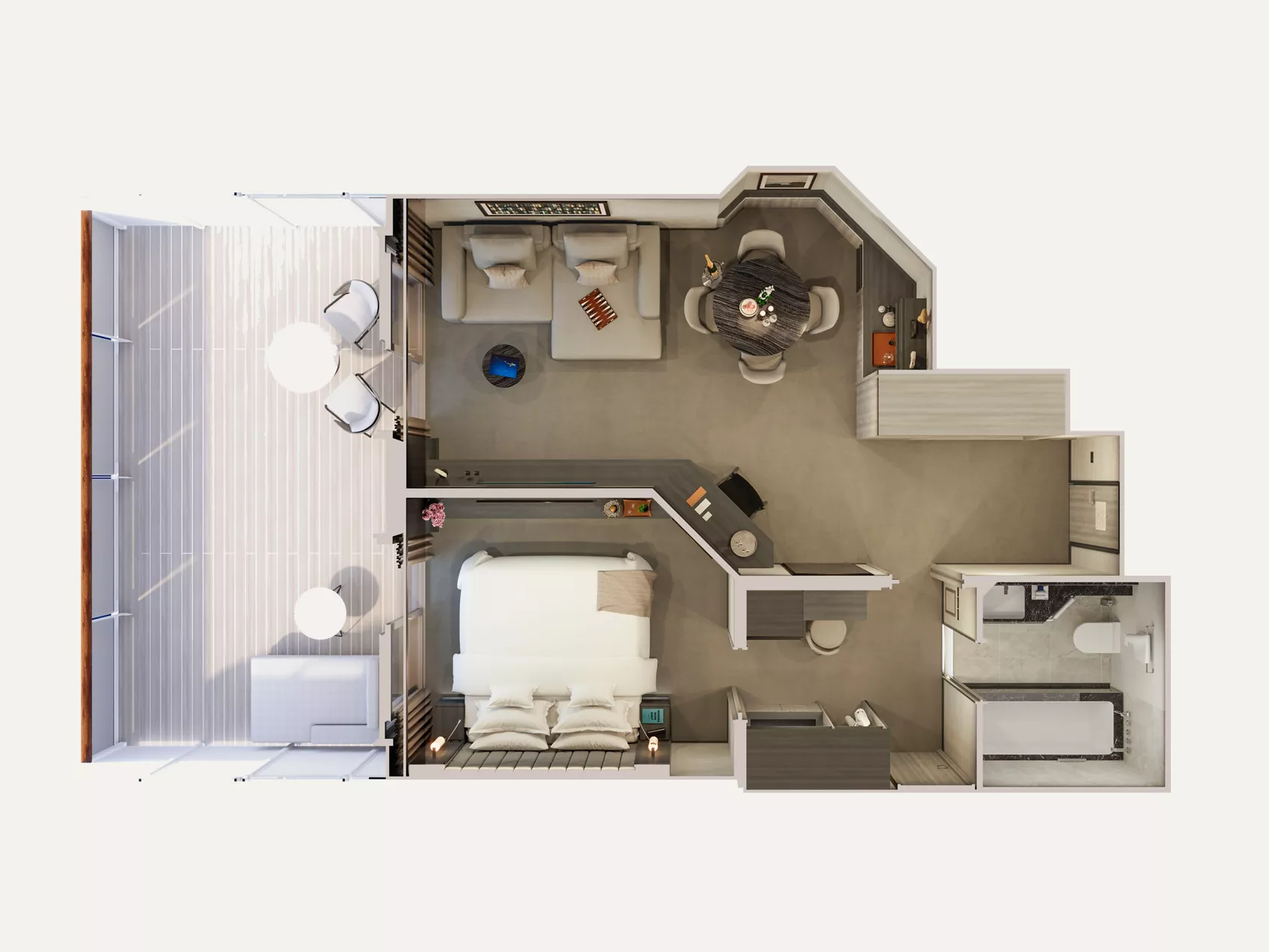 Floorplan of a Grand Penthouse aboard Explora III