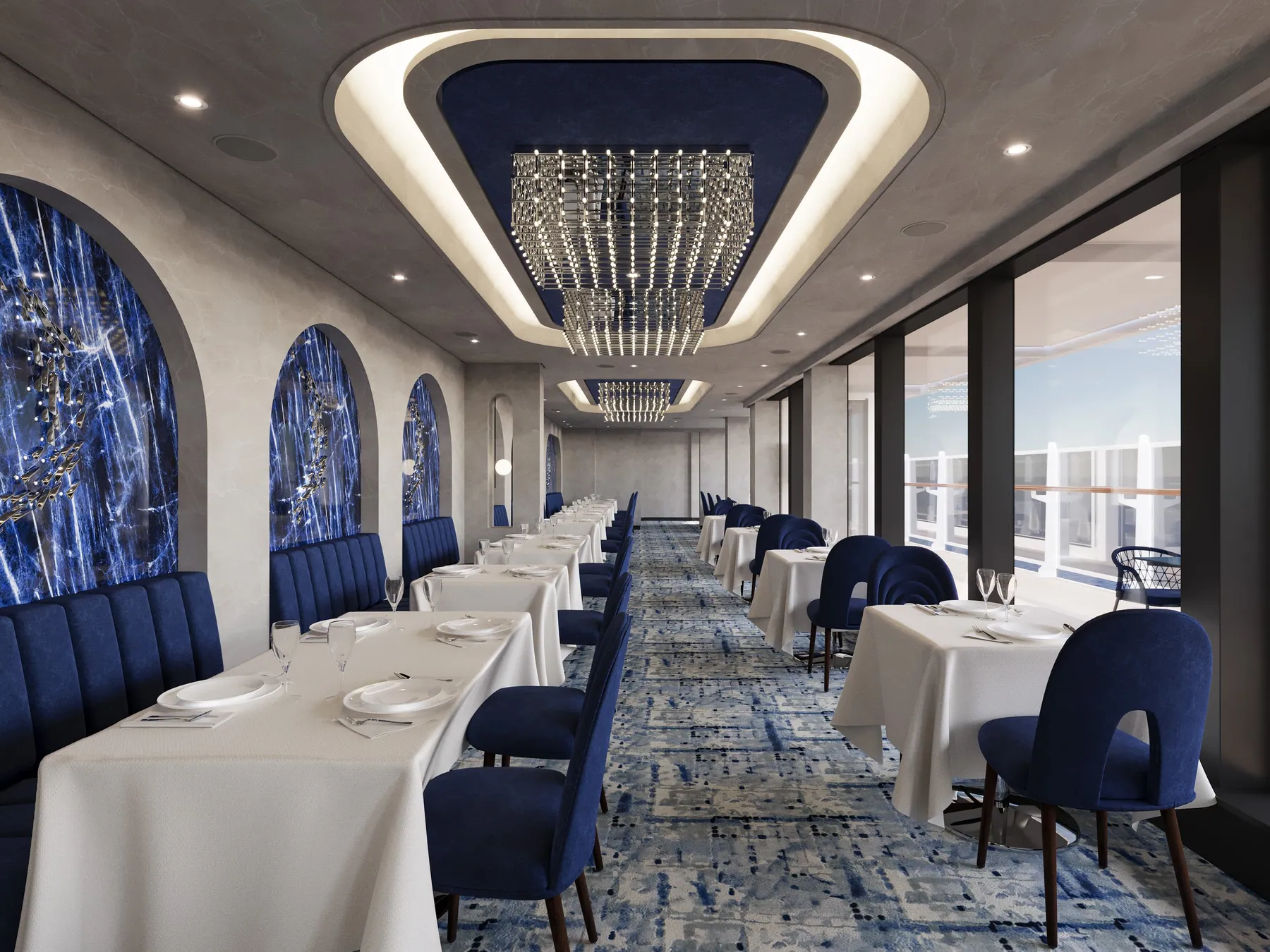 The Chef's Table restaurant aboard Explora III