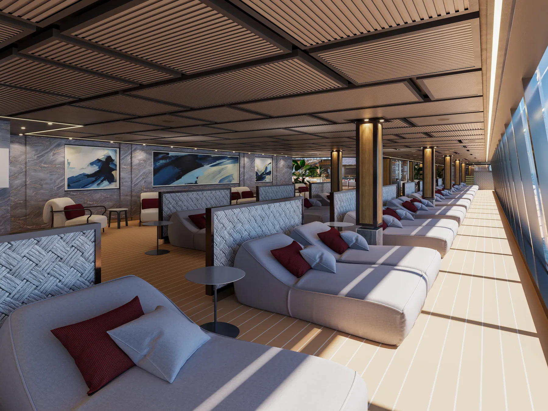 The Conservatory pool deck aboard Explora III