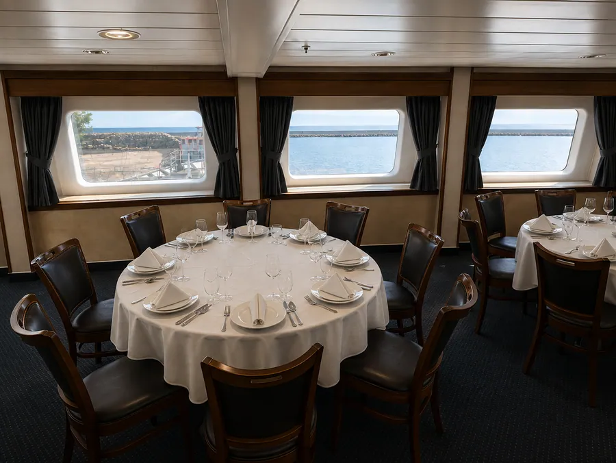 Restaurant aboard Terra Nova Adventurer