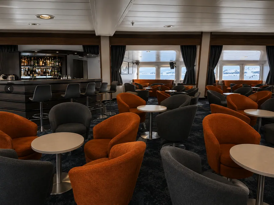 Lecture lounge aboard Terra Nova Adventurer