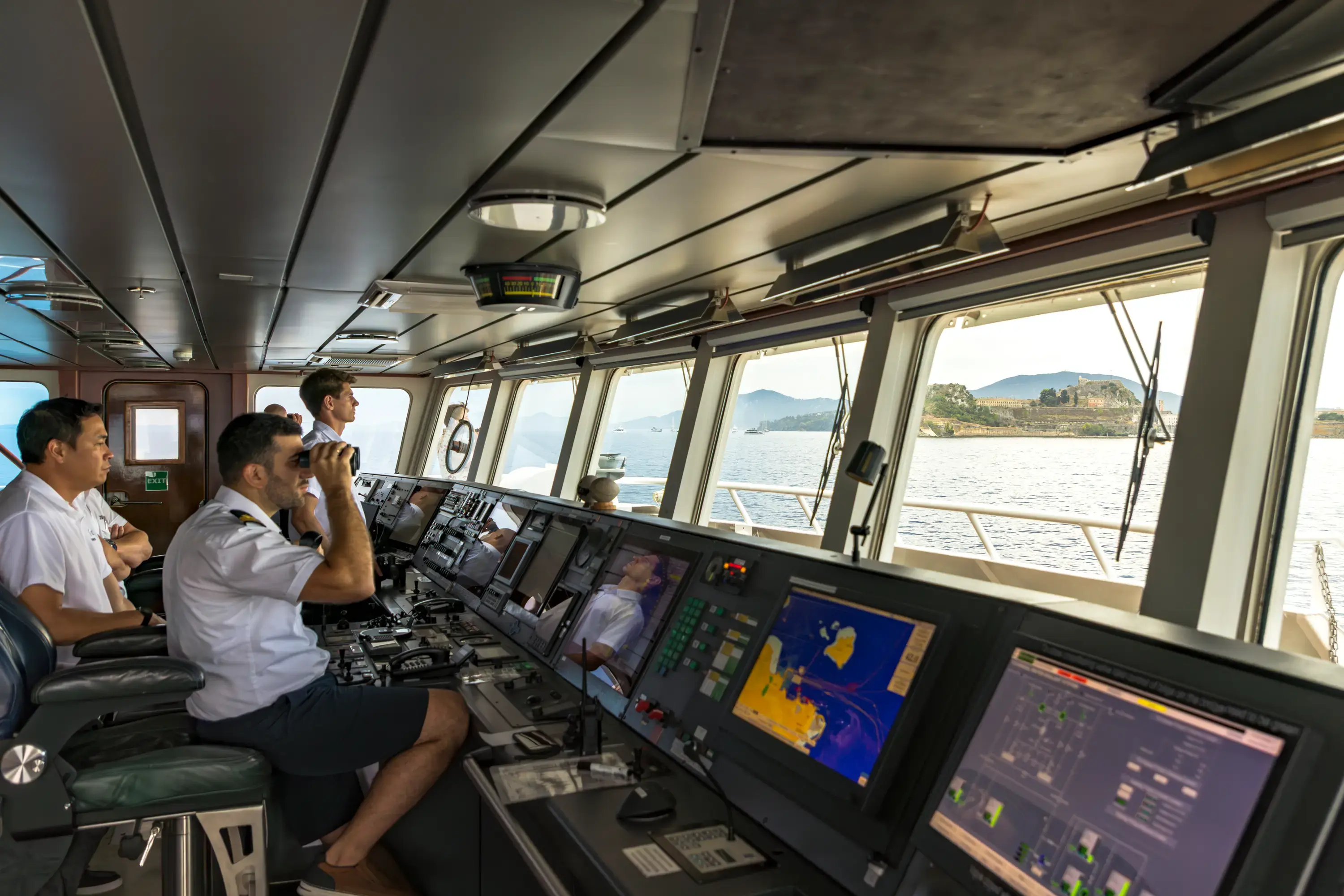 National Geographic Orion navigation bridge