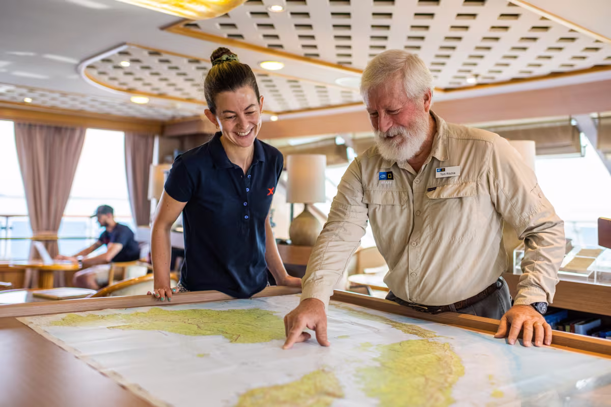 National Geographic-Lindblad expedition naturalist in the field