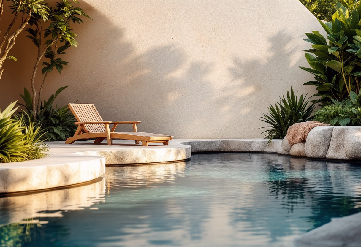 image of a pool at a property management company