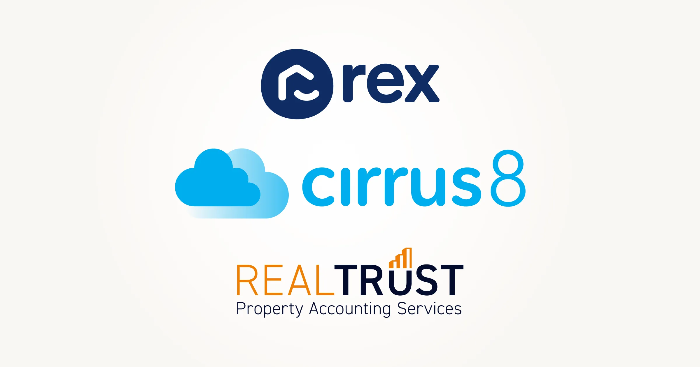 Rex, Cirrus8 and RealTrust Logos