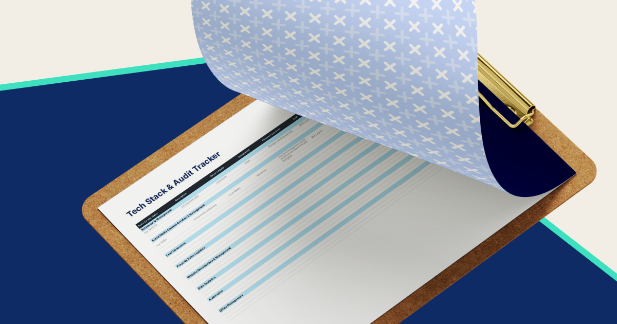 mockup of tech stack tracker