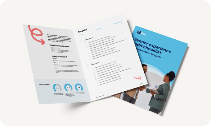 mockup of vendor experience audit checklist