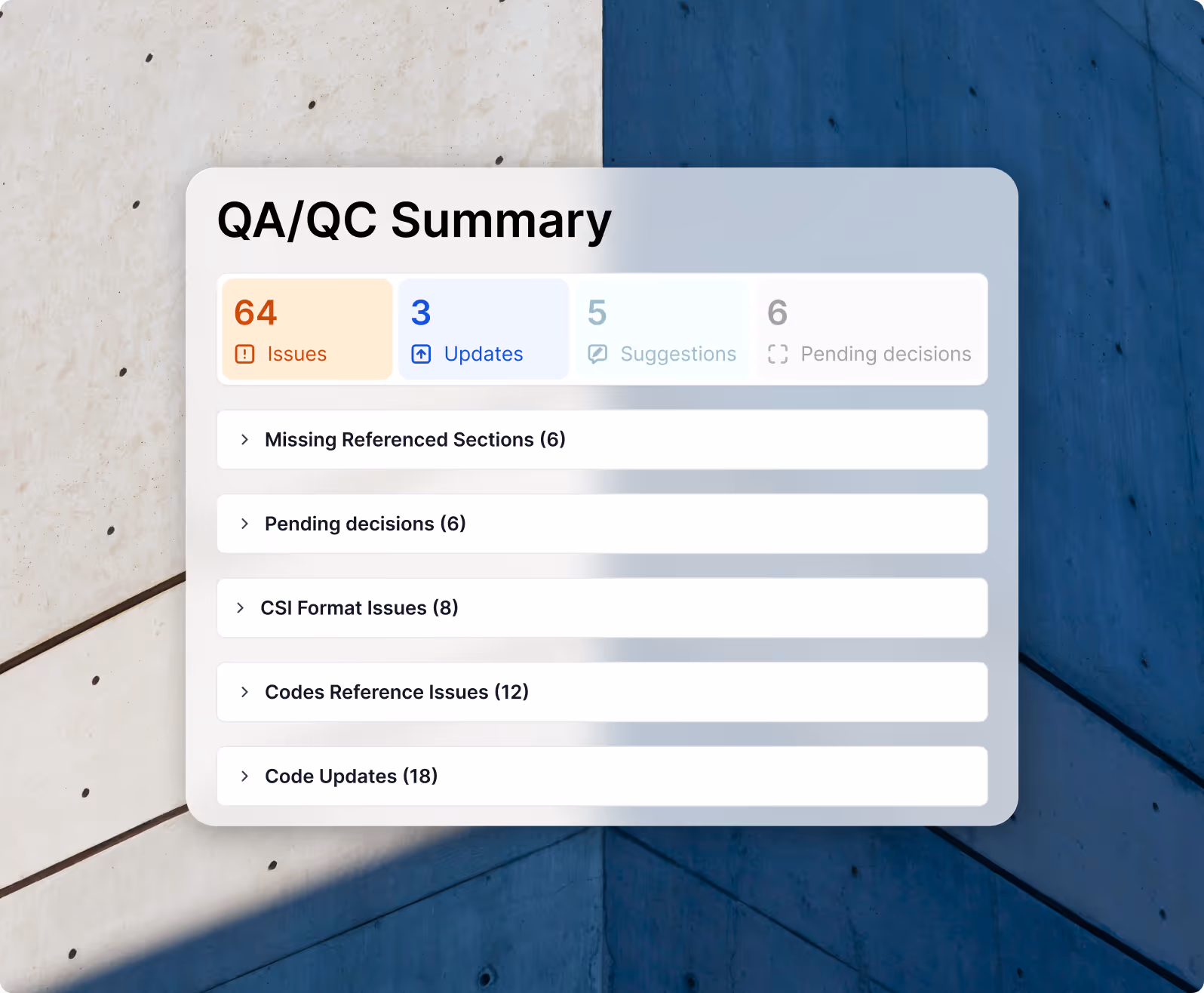 Intelligent drafting and automated QA/QC