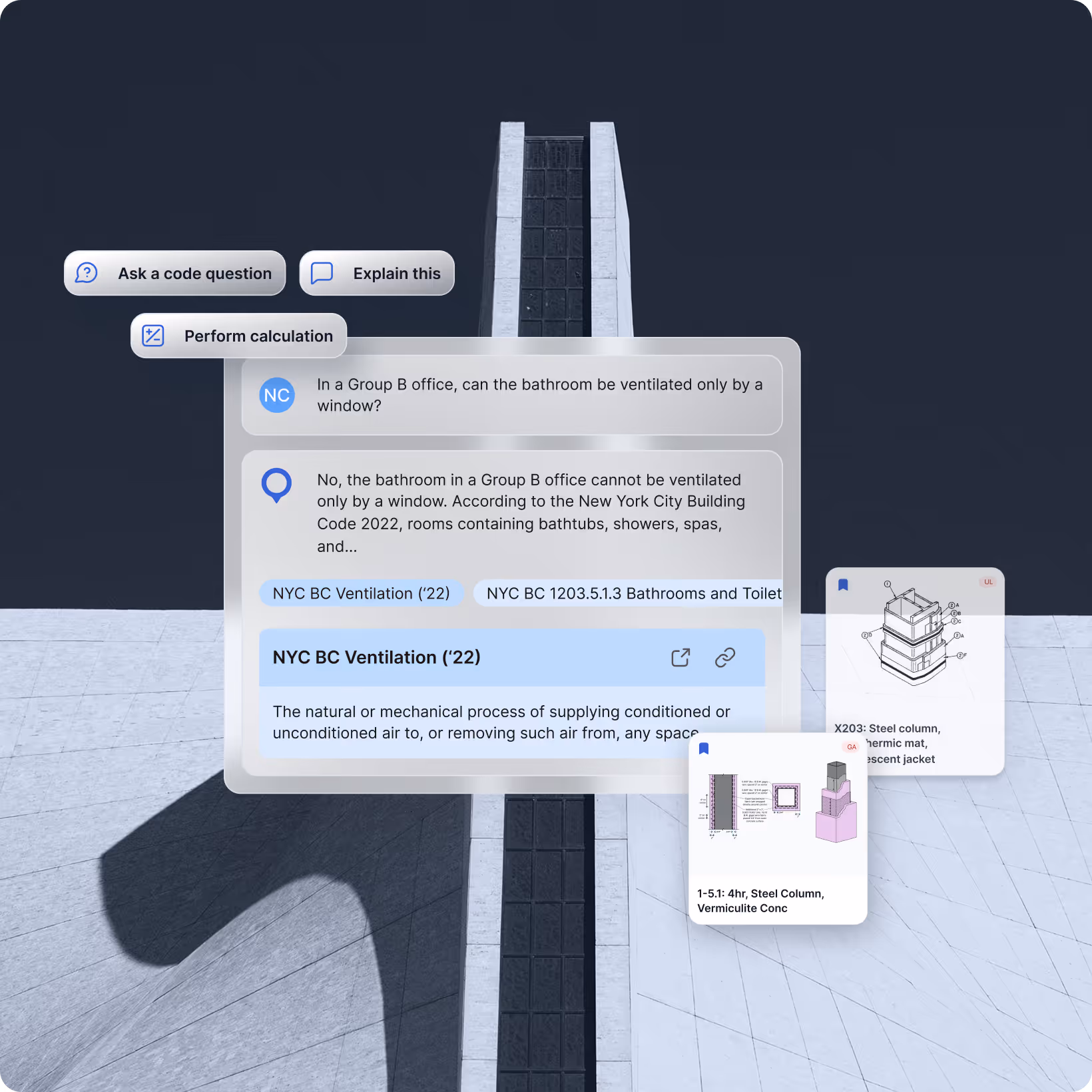 The AI-native platform for codes, plans, and specification workflows, all in one place. 