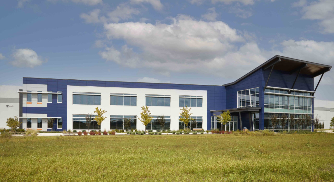 Greenheck Tulsa Campus manufacturing facility and distribution center exterior.