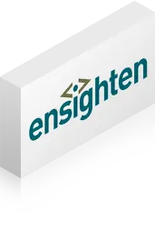 Ensighten company logo with stylized angle brackets above the 'i'.