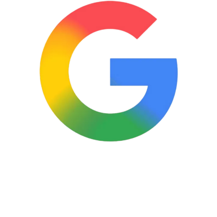 Google multicoloured 'G' logo with red, yellow, green, and blue segments.
